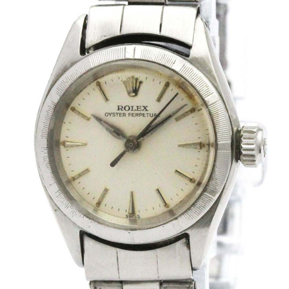 ROLEX Oyster Perpetual 6623 Steel Automatic Ladies Watch Vintage